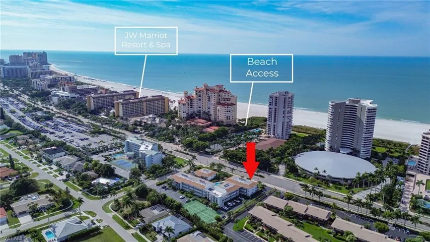 View showing nearby beach access to Gulf of America