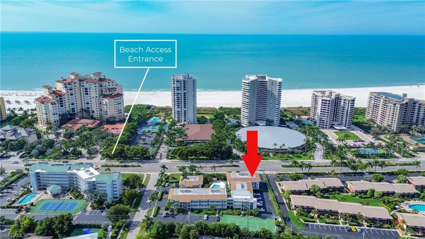 View showing nearby beach access to Gulf of America