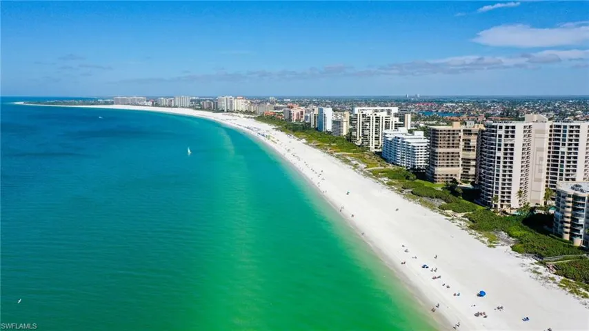 View of expansive beach