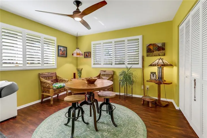 bedroom used as a study/game room