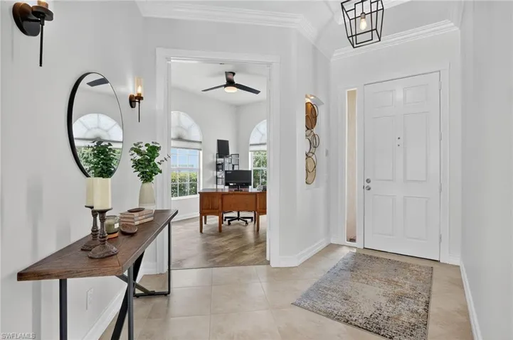 Entry foyer and Den