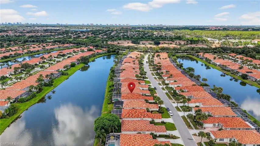 Aerial perspective of community