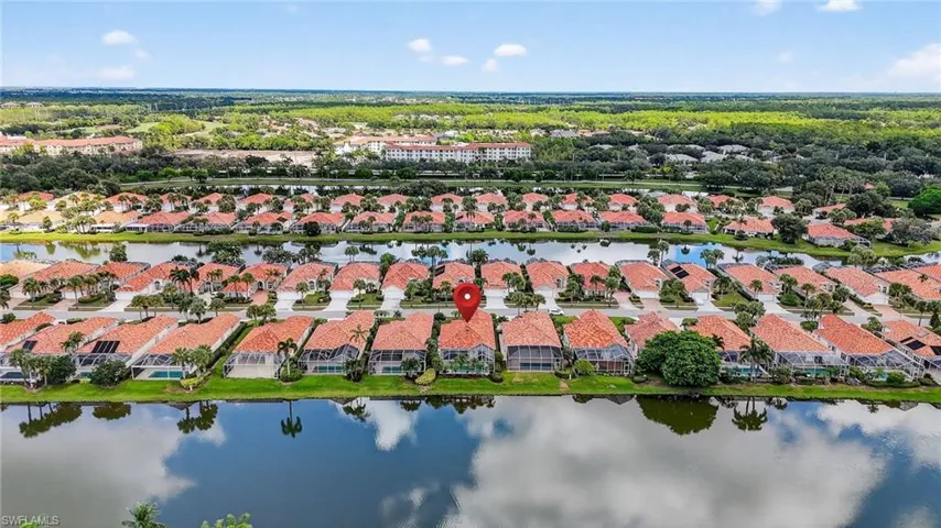 Aerial view of community and home
