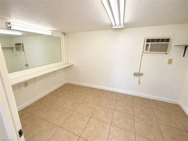 Additional storage space with sink.