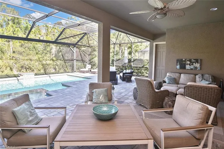 Extend your entertaining space to this very large under-truss Lanai space