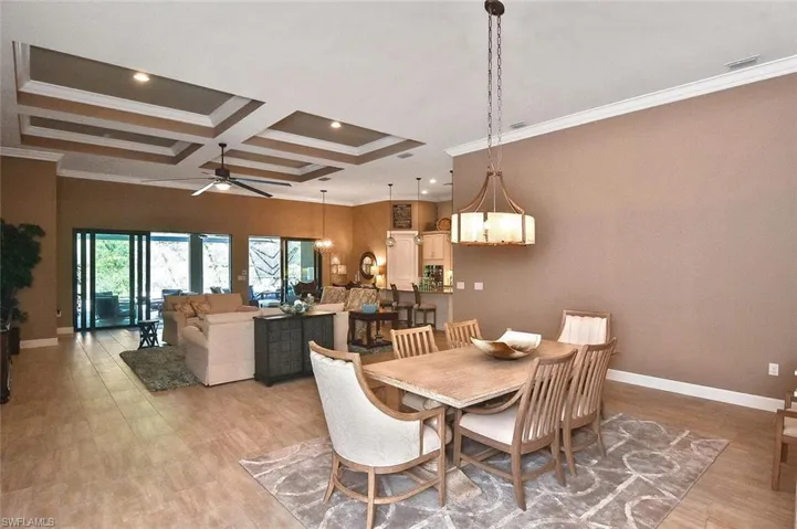 The Great Room offers open floor plan for ease of living and entertaining
