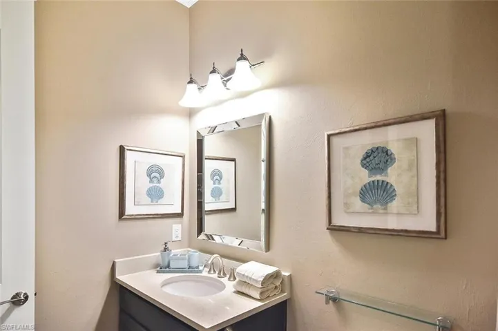 Guest Bathroom is conveniently located next to one of the Guest Bedrooms