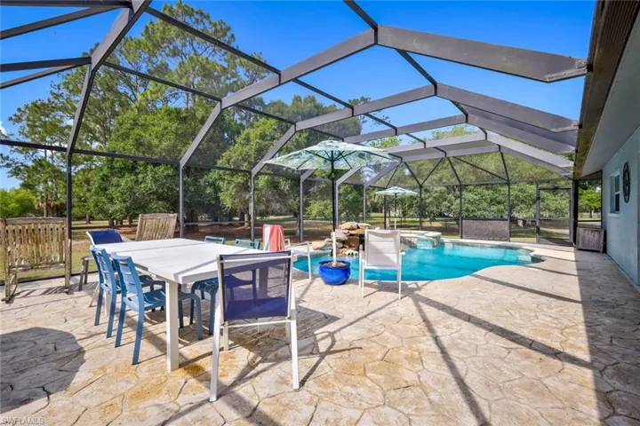 Large Pool deck for entertaining