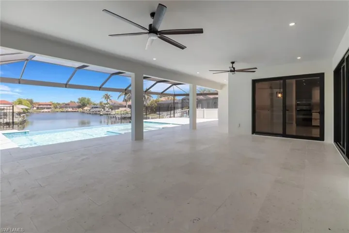 Travertine Tile Pool Deck