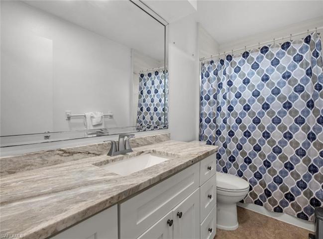 Single vanity sink with tub/shower combo