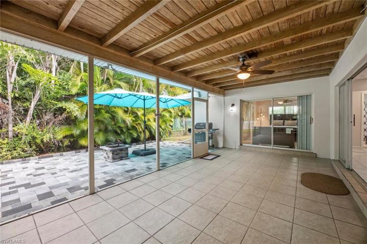 There are 3 sets of sliding doors to access the outdoor covered lanai-- Master Bedroom, Living Room and Family Room for inside/outside living.
