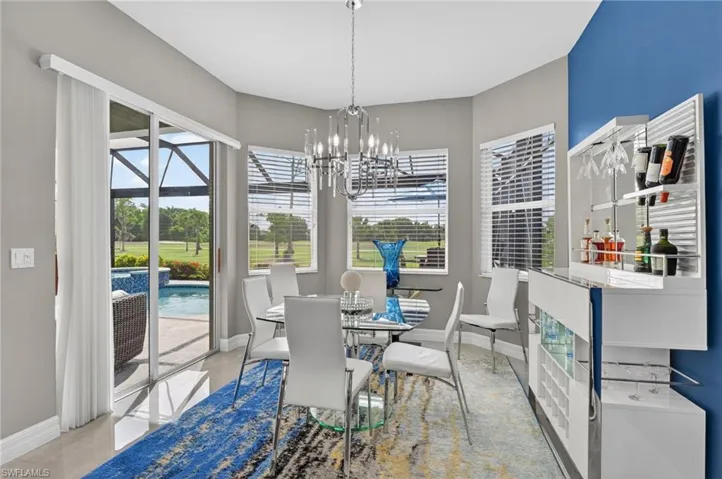 Dining area with exceptional views and plenty of natural light