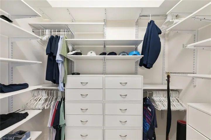 View of spacious closet