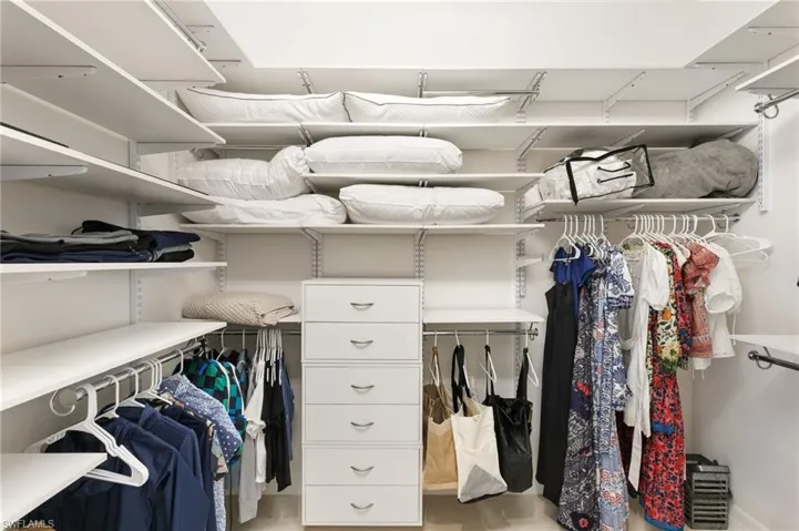 View of spacious closet