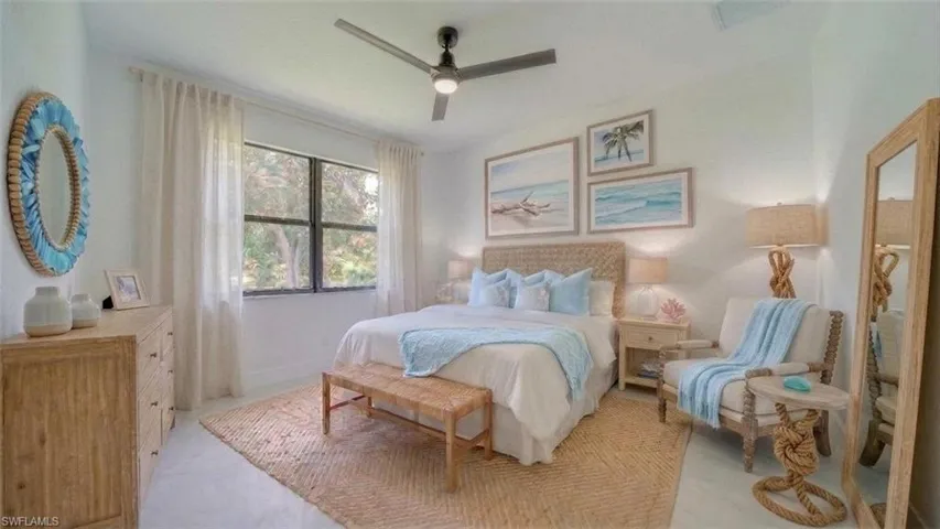 Another view of the Primary Bedroom. (Virtually Staged)