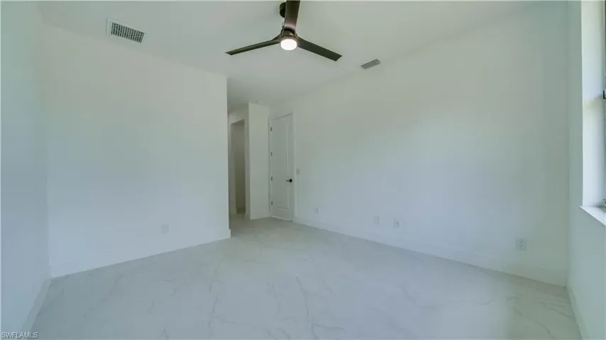 View looking at the entrance to the room.