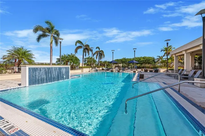 Beautiful Swimming pool with waterfall