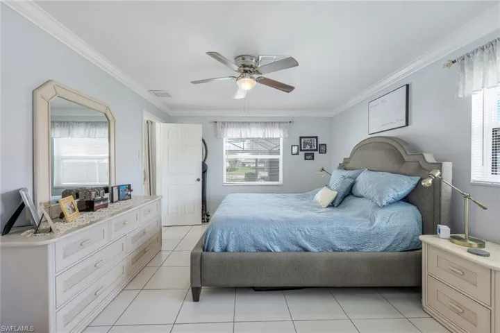 View of main bedroom from bathroom