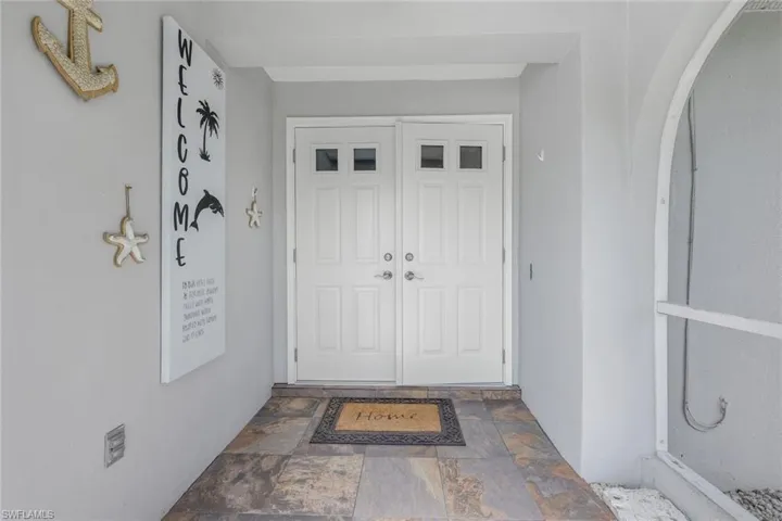 screened double door entry - impact doors