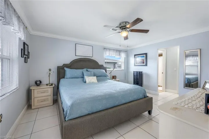 spacious main bedroom