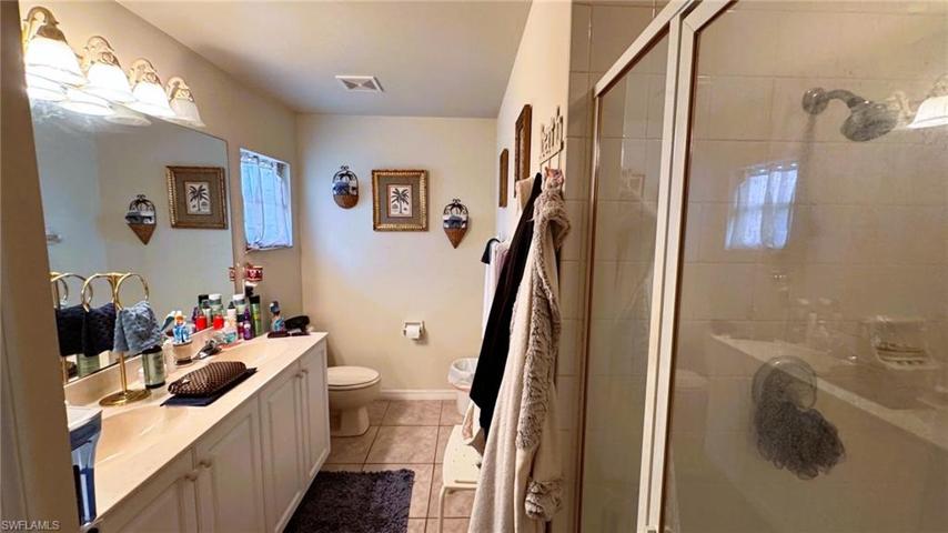 Master Bath in 27601 left side of Duplex