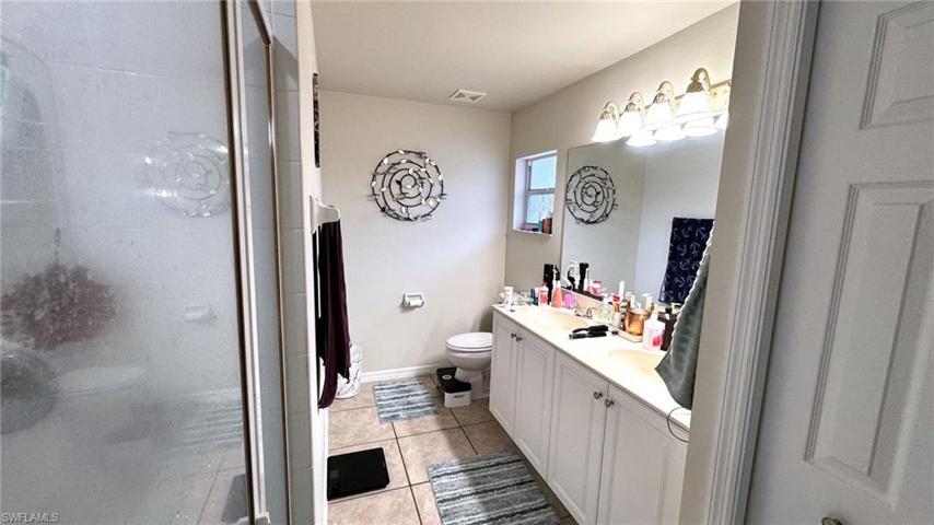Master Bath in 27603 left side of Duplex