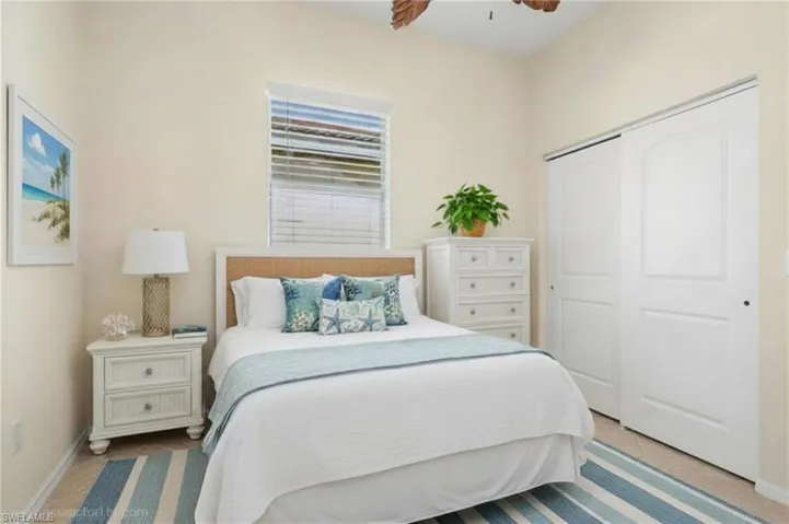 Virtually staged 3rd bedroom