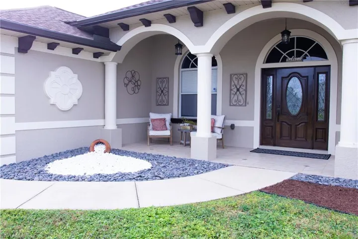 View of exterior entry