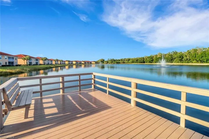 Dock overlooking lake
