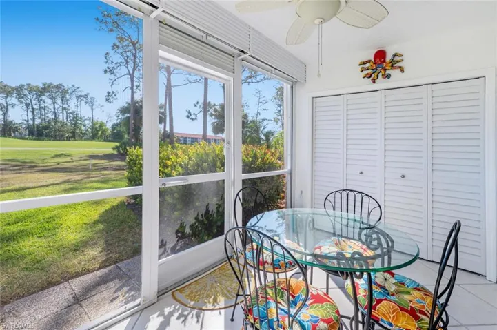 Screened In Lanai with Pulldown Shutters