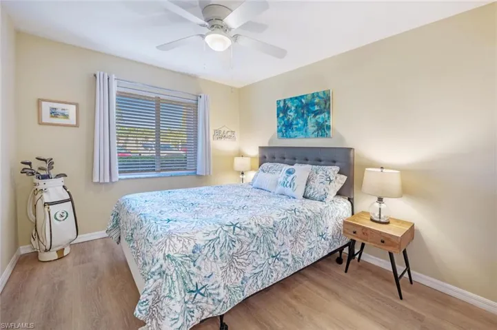 Beautiful LVP Flooring in Guest Bedroom