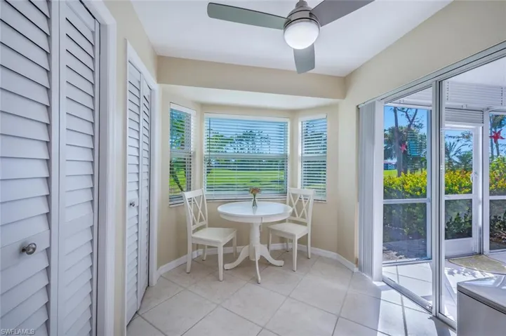 Eat In Kitchen with Slider to the Lanai