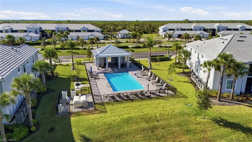 Pool near condo building