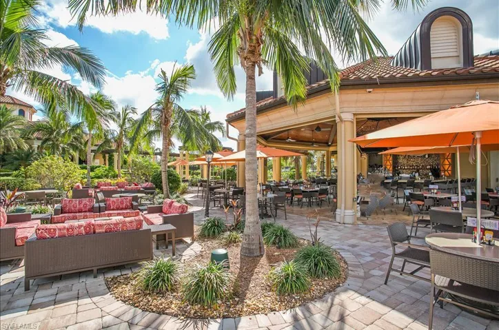 View of patio with an outdoor living / dining area