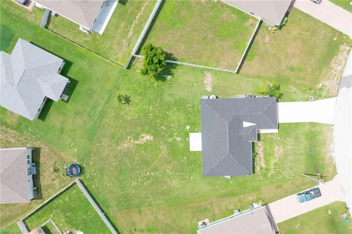Birds eye view of property