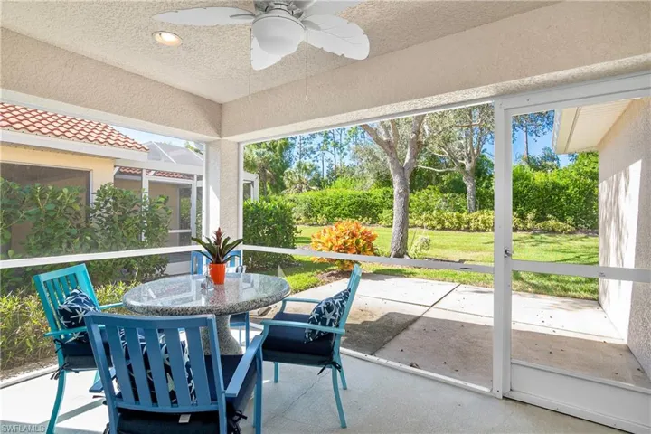 Western Exposure with large backyard, shade trees and private view