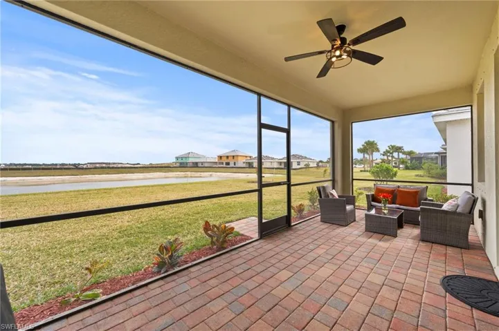 Expansive lanai and large backyard