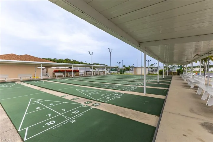 Surrounding community with shuffleboard
