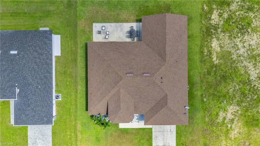 Birds eye view of property