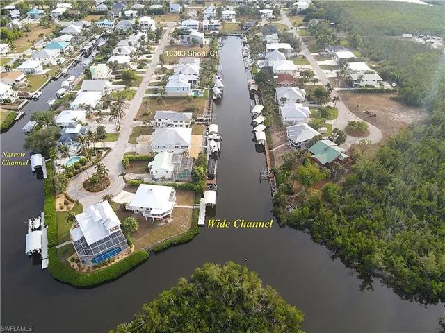 View of property location featuring a nearby body of water and nearby suburban area