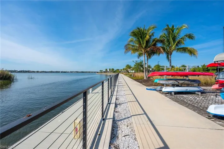 Dock area and boat storage