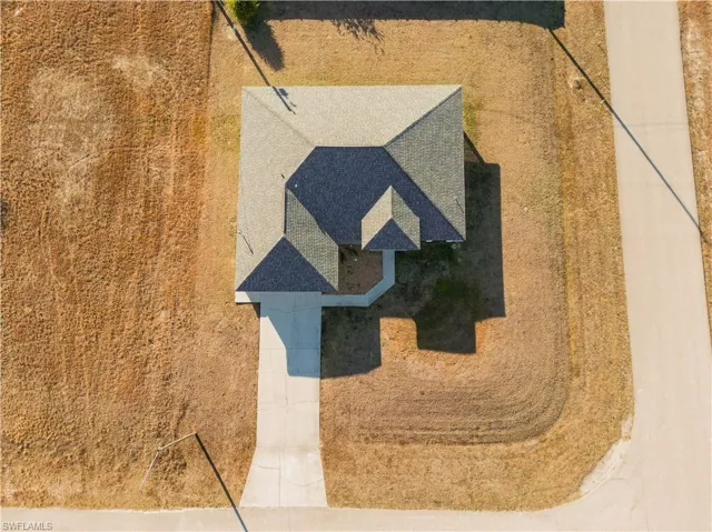 View from above of property