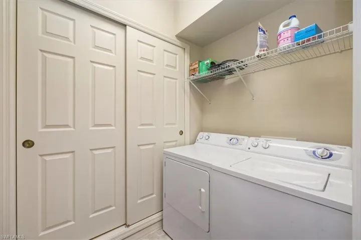 Washroom with washer and dryer