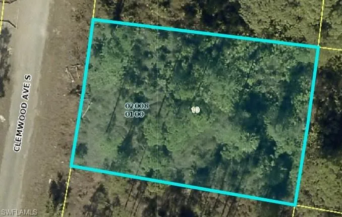 Map / location featuring property boundaries highlighted