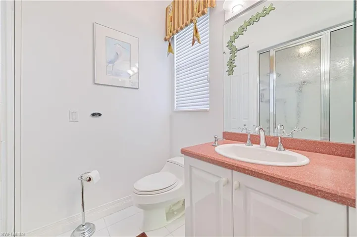 Bathroom 3 with solid surface counters