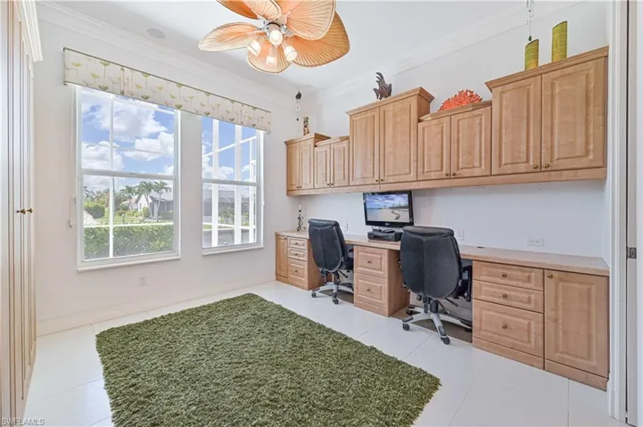 Bedroom 2 with built in office