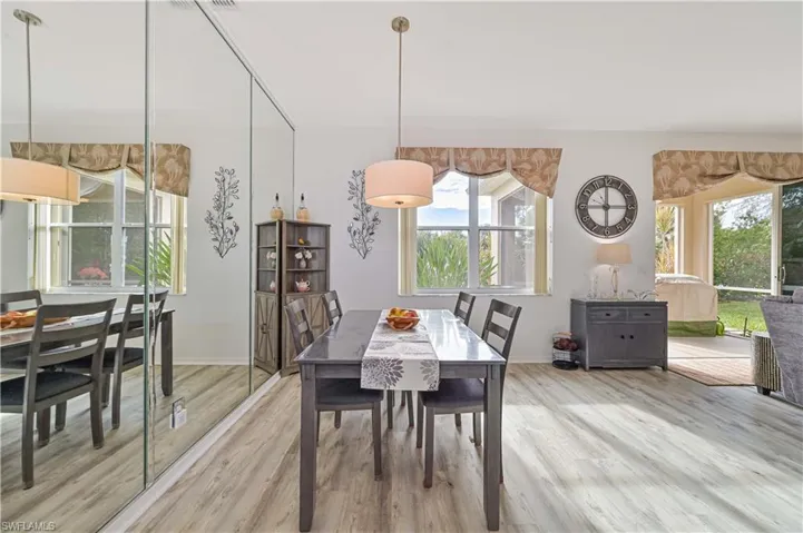 Dining space featuring hardwood / wood-style floors