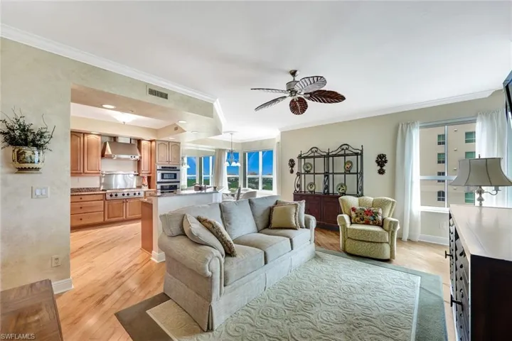 Family Room-Den with Wall-Mounted TV