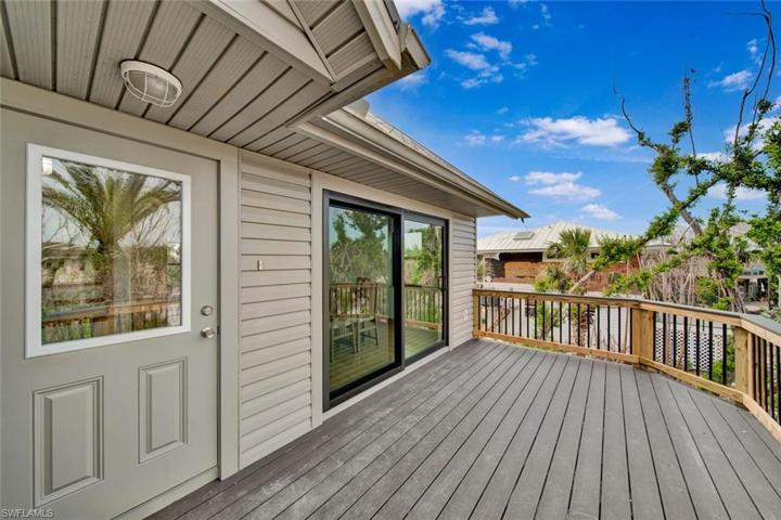 spacious front deck