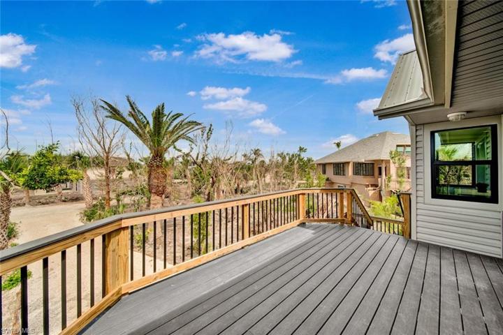spacious front deck